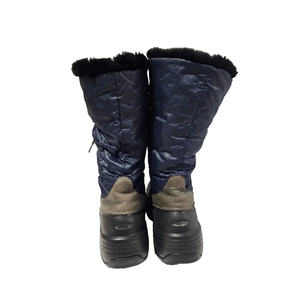 QUARK Waterproof Winter Snow Boots Faux Fur Mid Calf‎ Boots Size 6